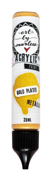 Art By Marlene - Acrylic Paint - Gold Plated Metallic  28ml - Acrylfarbe