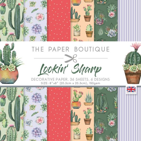 The Paper Boutique - Decorative Paper - Lookin Sharp  - 8x8 Inch - Paper Pad - Designpapier