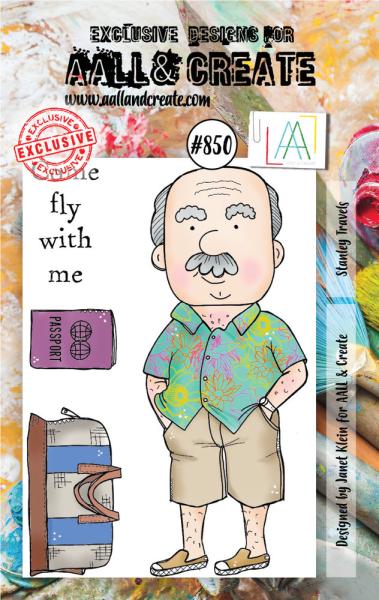 AALL and Create - Stamp -  Stanley Travels  - Stempel A7