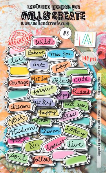 AALL and Create - Ephemera Die-Cuts - Tiny Words Color  - Stanzteile