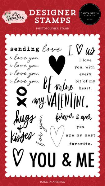 Carta Bella - Clear Stamp - "I Heart Us" - Stempelset