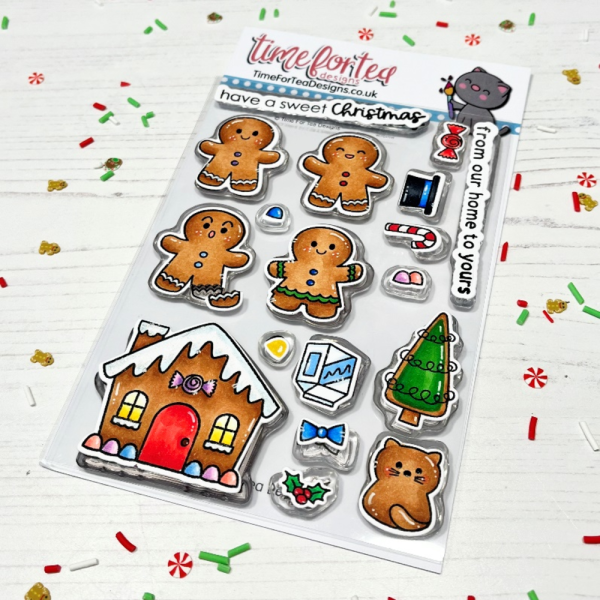 Time For Tea Clear Stamps Gingerbread Family Our House to Yours 