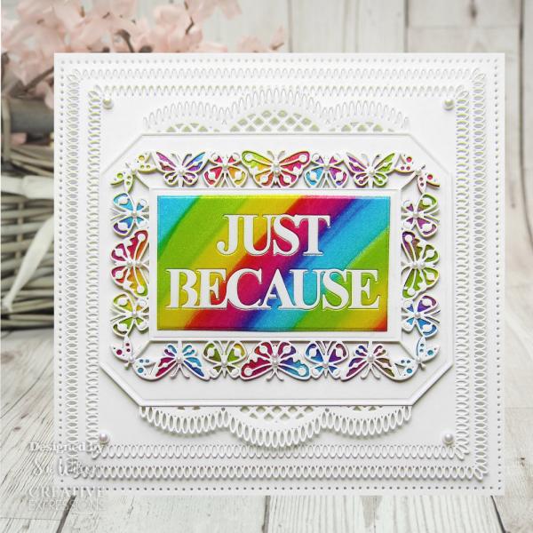 Creative Expressions - Craft Dies -  Block Sentiments Just Because - Stanze