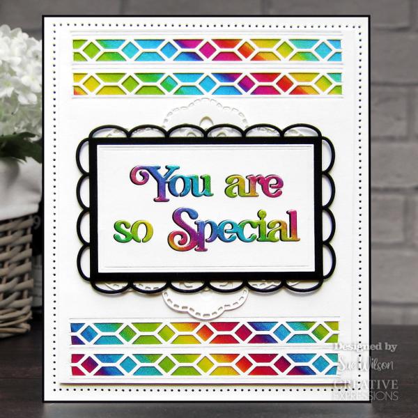 Creative Expressions - Craft Dies -  Block Sentiments You Are So Special  - Stanze