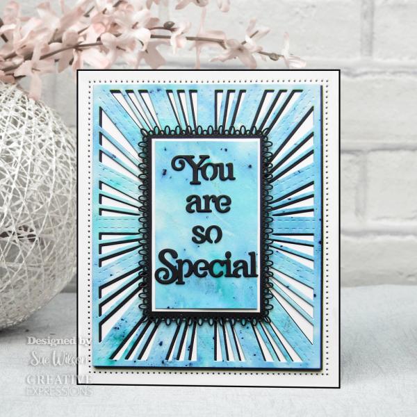 Creative Expressions - Craft Dies -  Block Sentiments You Are So Special  - Stanze