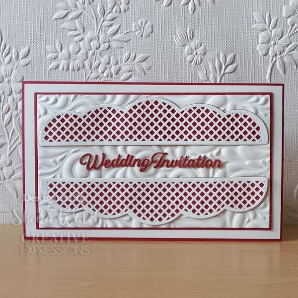 Creative Expressions - Craft Dies - Sentiments Collection Weddings  - Stanze