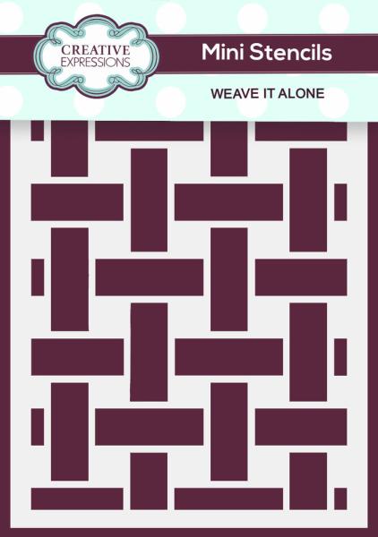 Creative Expressions - Stencil - Weave It Alone  - Schablone