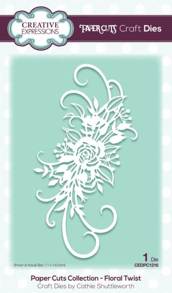 Creative Expressions - Craft Dies - Floral Twist  - Stanze