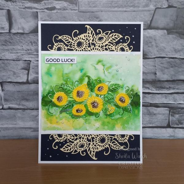 Creative Expressions - Craft Dies -  Wild Sunflower Edger  - Stanze