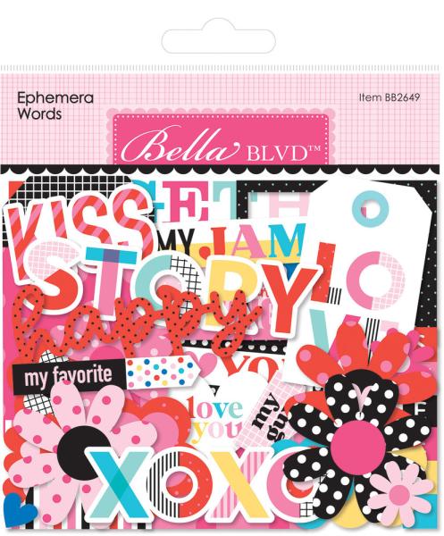 Bella BLVD Our Love Song Ephemera Words Die Cuts