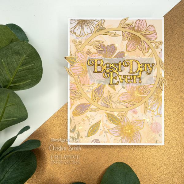 Creative Expressions - Craft Dies -  Journal Essentials Leafy Wreath  - Stanze