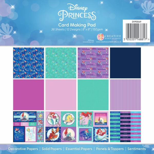 Creative Expressions - Paper Pack Disney 8x8 Inch - The Little Mermaid 