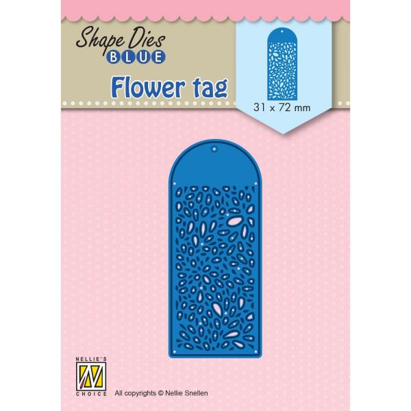 Nellie's Choice - Shape Dies - " Flower tag " - Stanze