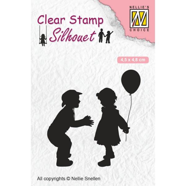 Nellie's Choice - Silhouet Clear Stamp - " balloon " - Stempel