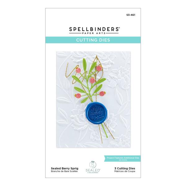 Spellbinders Dies "Sealed Berry Sprig " Stanzschablonen