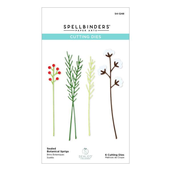 Spellbinders Dies "Sealed Botanical Sprigs" Stanzschablonen