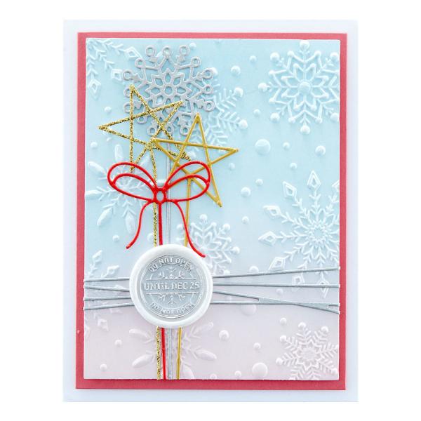 Spellbinders Dies "Sealed Holiday Squiggles Etched" Stanzschablonen