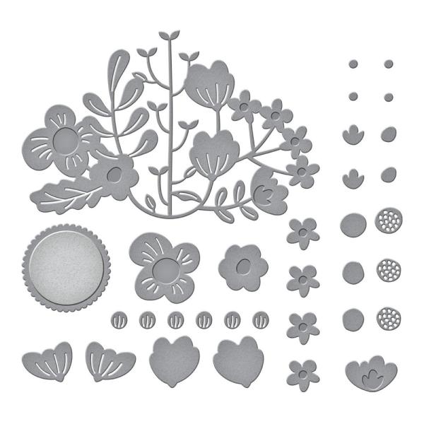 Spellbinders Dies "Floral Reflection Etched " Stanzschablonen