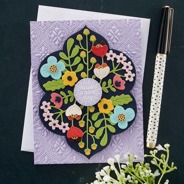 Spellbinders Dies "Floral Reflection Etched " Stanzschablonen