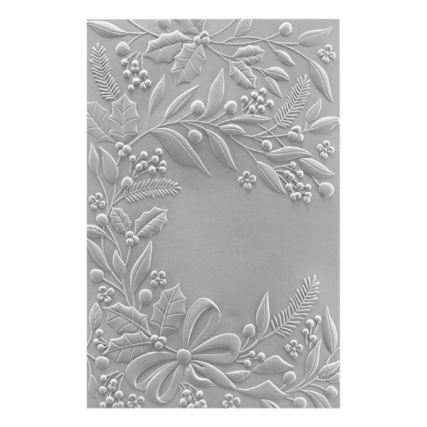 Spellbinders - Embossingfolder - "Holiday Floral Swag 3D " - Prägefolder