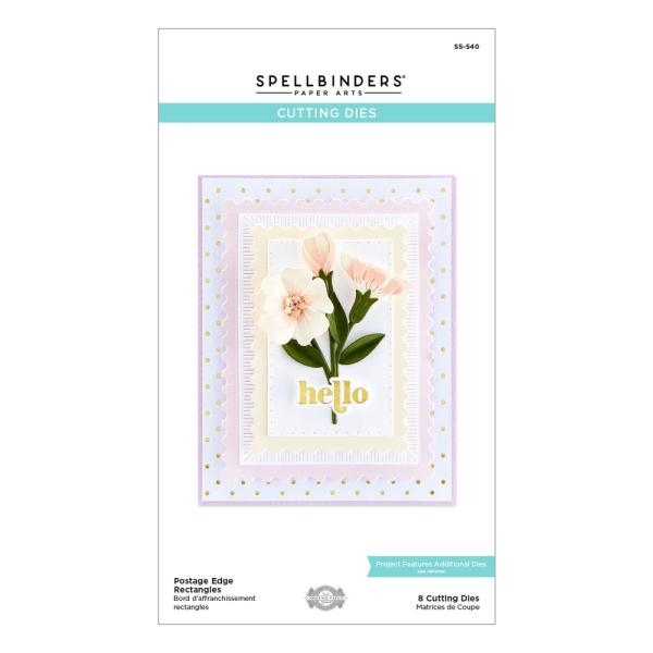 Spellbinders Dies "Postage Edge Rectangles Etched" Stanzschablonen