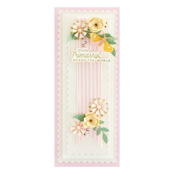 Spellbinders Dies "Postage Edge Slimlines Etched" Stanzschablonen