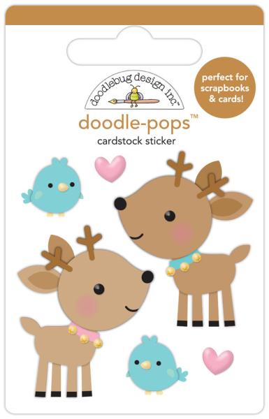 Doodlebug Design - "Love You Deerly " - Doodle-Pops - Sticker 