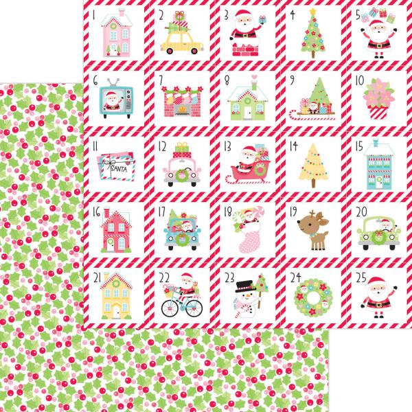 Doodlebug Design "Candy Cane Lane " 12" Paper Pack  - Designpapier 