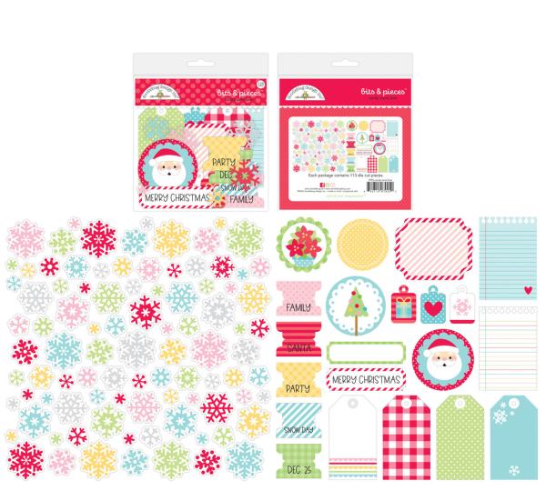 Doodlebug Design - Bits & Pieces- "Candy Cane Lane " - Stanzteile