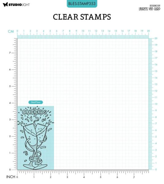 Studio Light - Clear Stamps - "Cheers " - Stempel 