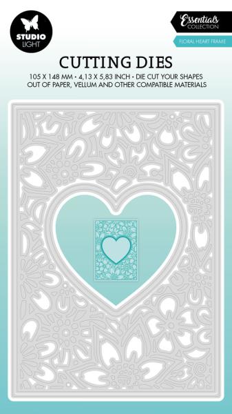 Studio Light - Dies -  Floral Heart Frame  - Stanze