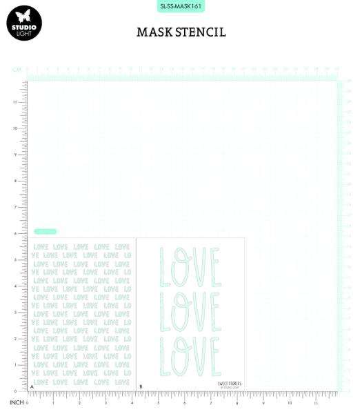 Studio Light - Layered Stencil - Love - Schablone 