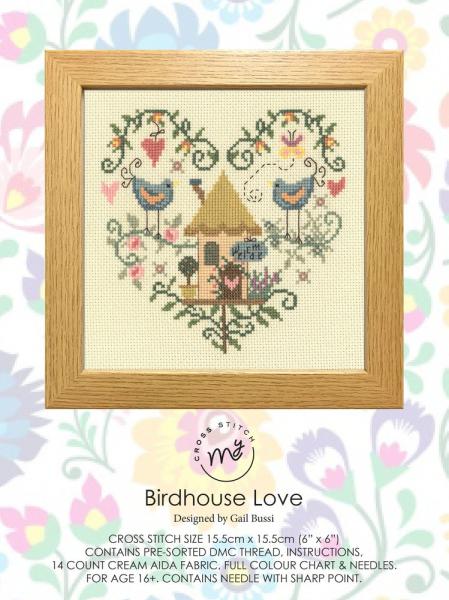 Creative Expressions - My Cross Stitch Kit - Birdhouse Love - Kreuzstich Kit