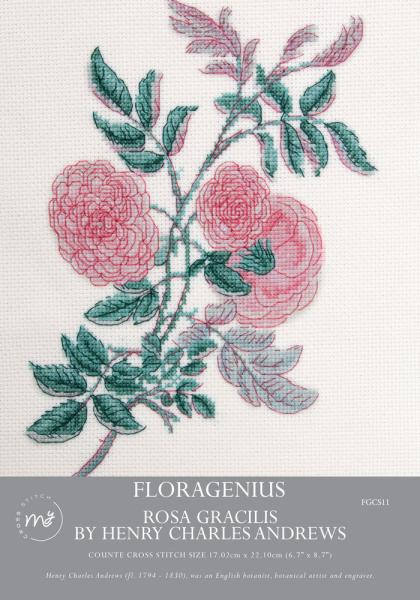 Creative Expressions - My Cross Stitch Kit - Floragenius Rosa Gracilis - Kreuzstich Kit