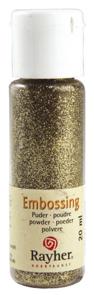 Embossingpulver - Embossingpuder 20 ml brilliant gold