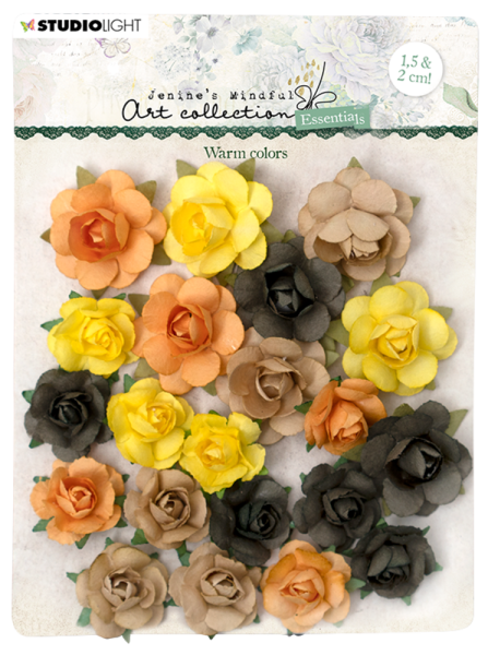 Studio Light - Paper Flowers - Warm Colors - Papierblumen