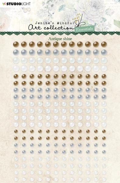 Studio Light - Self-Adhesive Pearls - Antique Shine - selbstklebende Halbperlen 