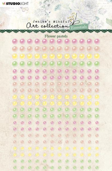 Studio Light - Self-Adhesive Pearls - Flower Pastels  - selbstklebende Halbperlen 