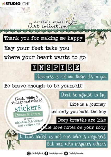 Studio Light - Quotes & Letters - Essentials Sticker Pad