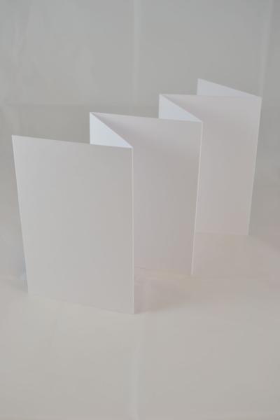 Leporello weiss 10x15 cm 240g/m² - 6-Fach