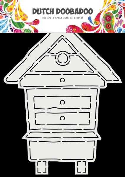 Dutch Doobadoo - Stencil - Dutch Card Art - " Bee House " - Stencil A5 - Schablone