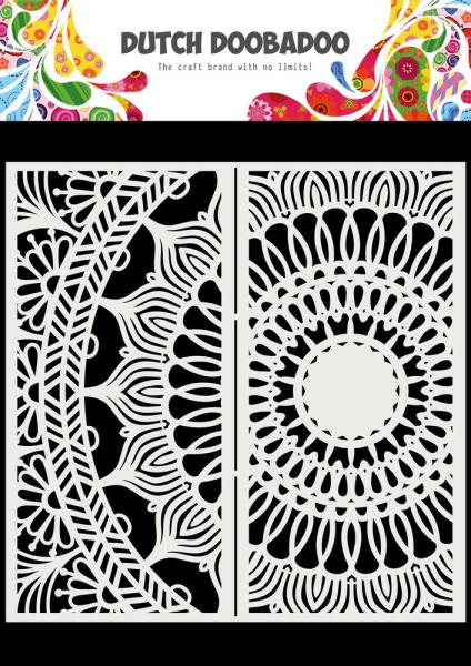 Dutch Doobadoo - Stencil - Dutch Mask Art Slimline - " Mandala " - 8x8 Inch - Schablone