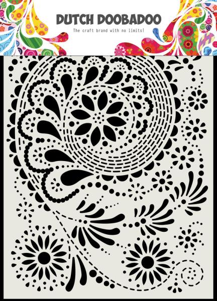 Dutch Doobadoo - Stencil - Dutch Mask Art - " Paisley " - Stencil A5 - Schablone