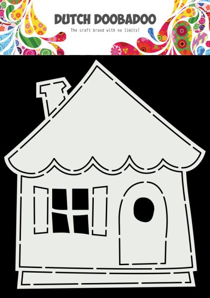 Dutch Doobadoo - Stencil - Dutch Card Art - " Cottage " - Stencil A5 - Schablone