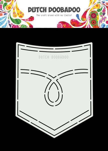 Dutch Doobadoo - Stencil - Dutch Card Art - " Jeans Pocket " - Stencil A5 - Schablone