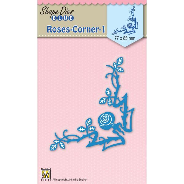 Nellie's Choice - Shape Dies Blue - " Roses Corner 1 " - Stanze