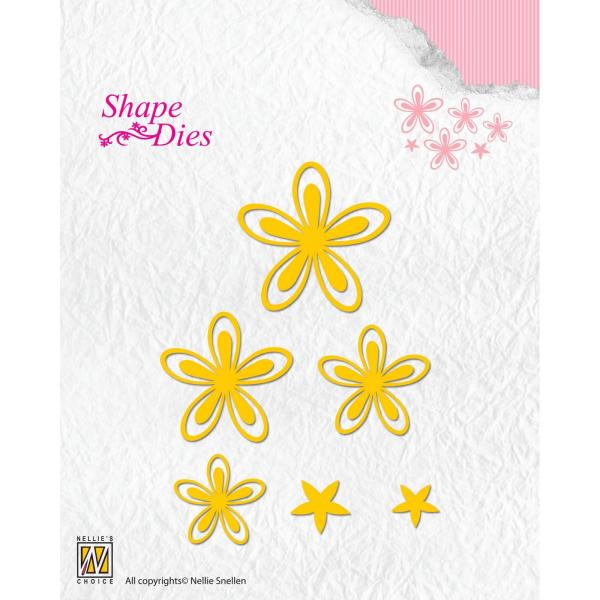 Nellie's Choice - Shape Dies - " Bloemen " - Stanze