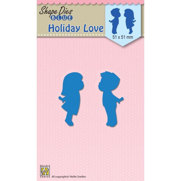 Nellie's Choice - Shape Dies Blue - " Holiday love " - Stanze