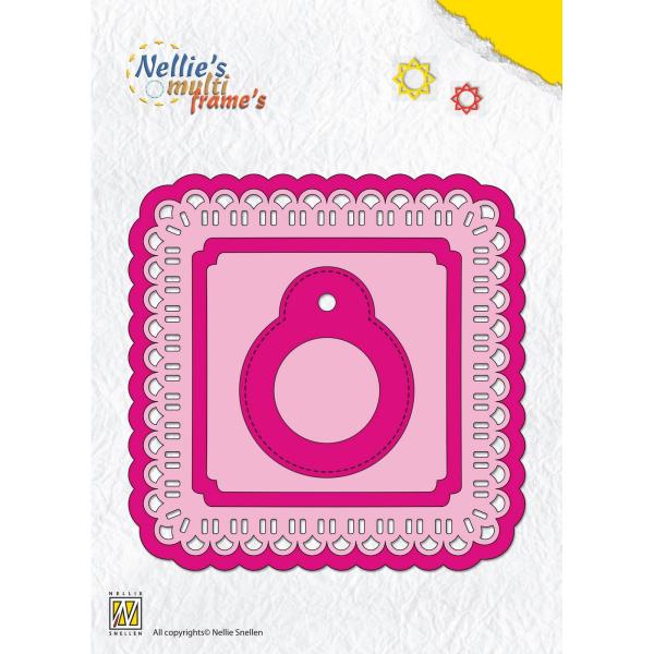 Nellie's Choice - Multi Frame Dies - " Square for Ribbon " - Stanze