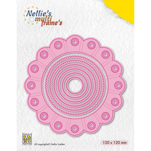 Nellie's Choice - Multi Frame Dies - " Circle Flower " - Stanze